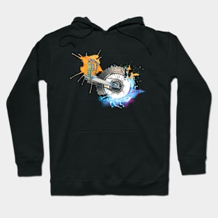 wheel of steel and colour Hoodie